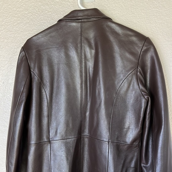 Augustina Leathers wearable art carmel by the sea small coat jacket blazer - Picture 7 of 7